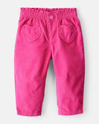 Baby Girl Heart Pocket Barrel Pants - Pink, image 1 of 4 slides