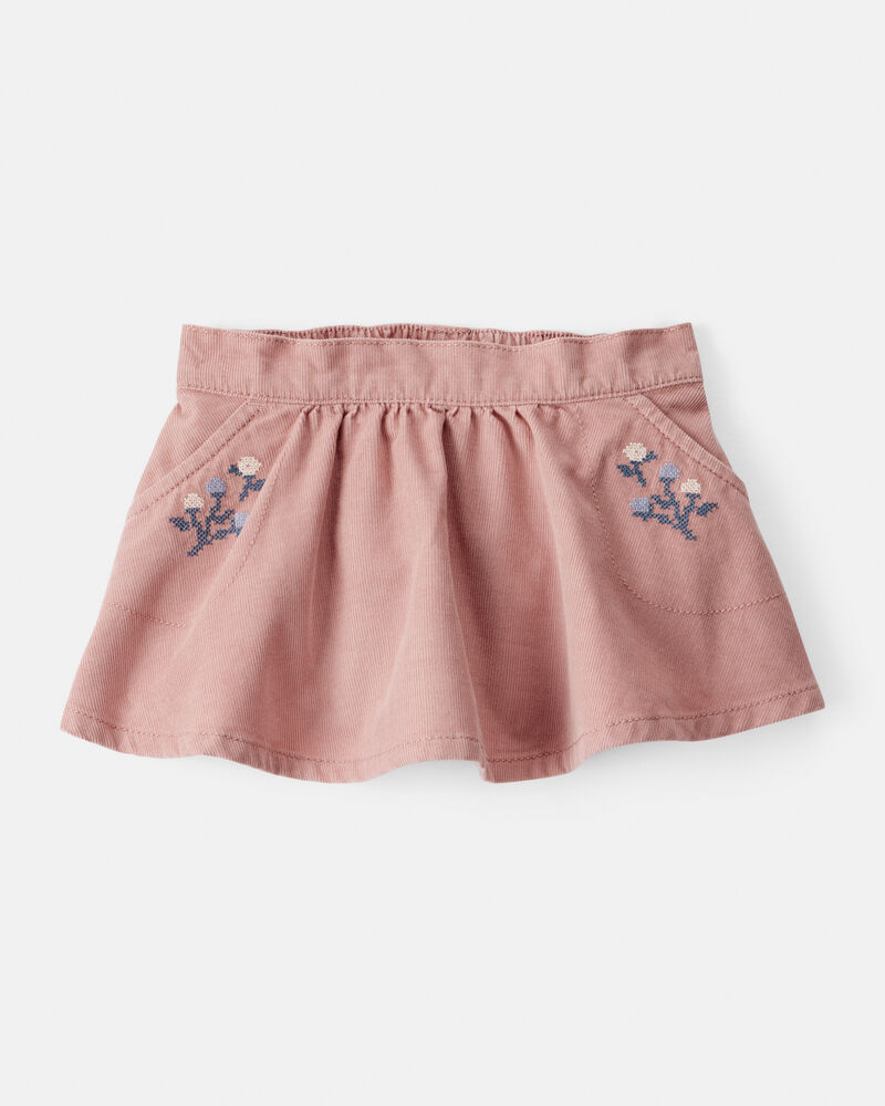 Baby Girl Corduroy Skirt - Pink, image 1 of 4 slides