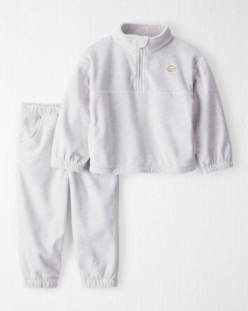 Toddler 2-Piece Recycled Microfleece Set - Grey, 
