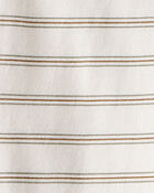 Toddler Boy Striped Short-Sleeve Pocket Tee - Tan, image 2 of 3 slides