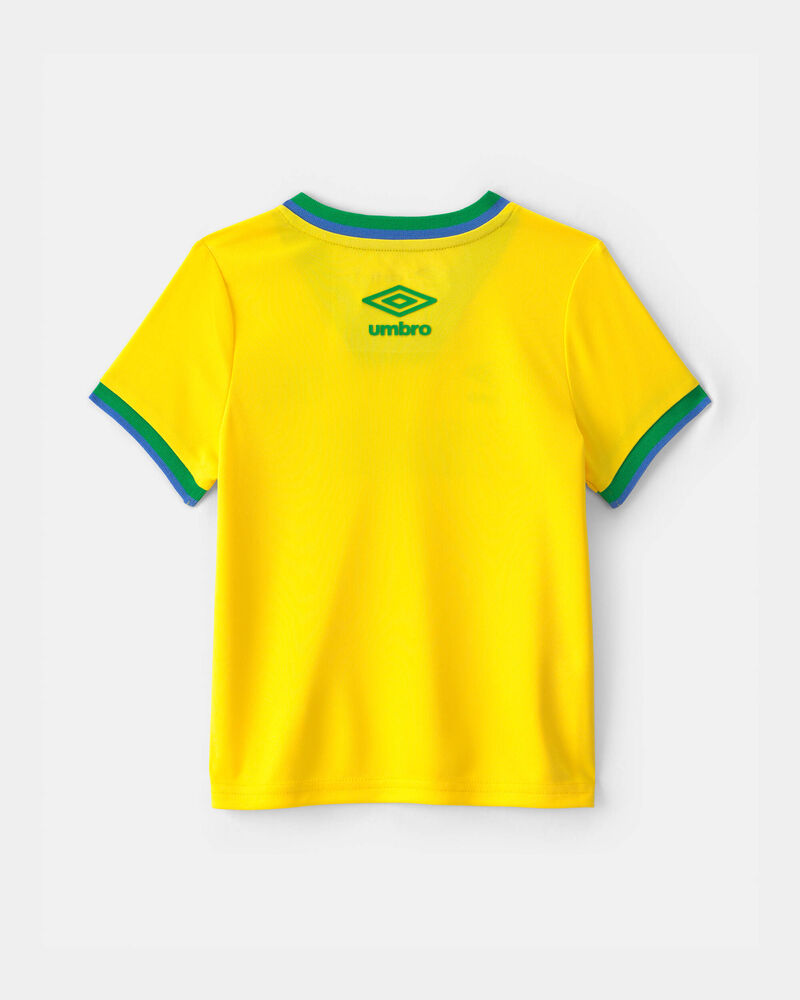 Toddler Umbro Brazil Soccer Jersey - Yellow/Green, image 2 of 3 slides