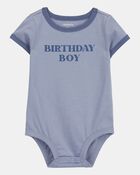 Baby 2-Piece Birthday Boy Bodysuit & Short Set - Blue, image 2 of 6 slides