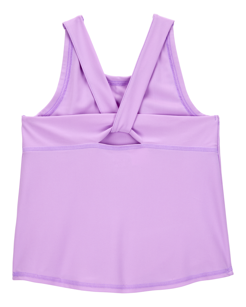 Kid Active Twist Tank & Wrap Skort Set - Purple, image 3 of 7 slides