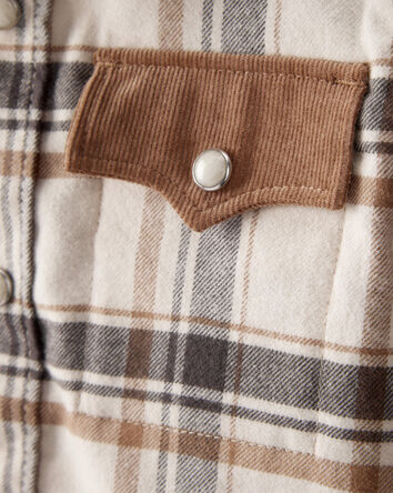 Baby Boy Western Plaid Cotton Long-Sleeve Button-Down, 