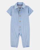 Baby Chambray Jumpsuit, image 1 of 3 slides