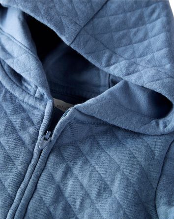 Baby Quilted Double Knit Jumpsuit Made with Organic Cotton, 