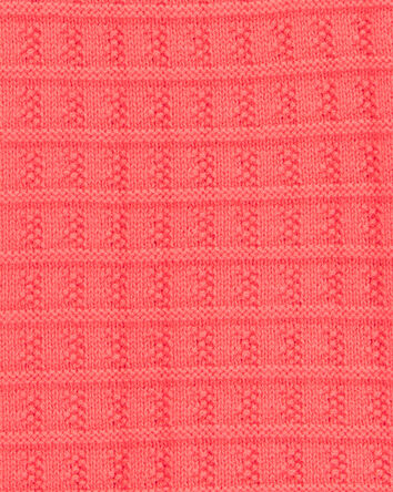 Kid Sweater Knit Tank Top - Orange, 