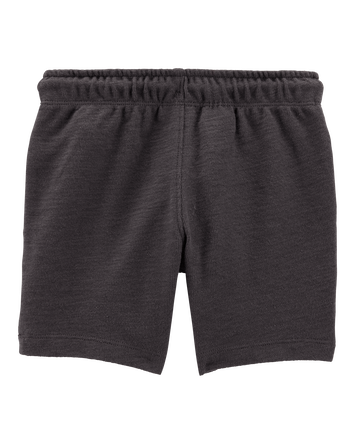 Baby Pull-On Cotton-Blend Shorts - Black, 