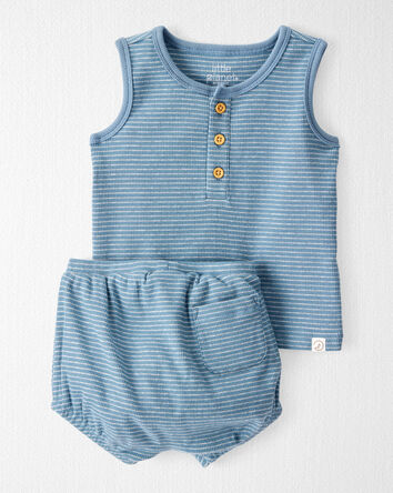 Baby 2-Piece Organic Cotton Striped Set, 