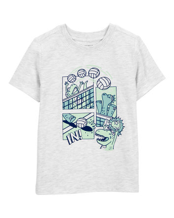 Toddler Boy Volleyball Short-Sleeve Graphic Tee - White, 