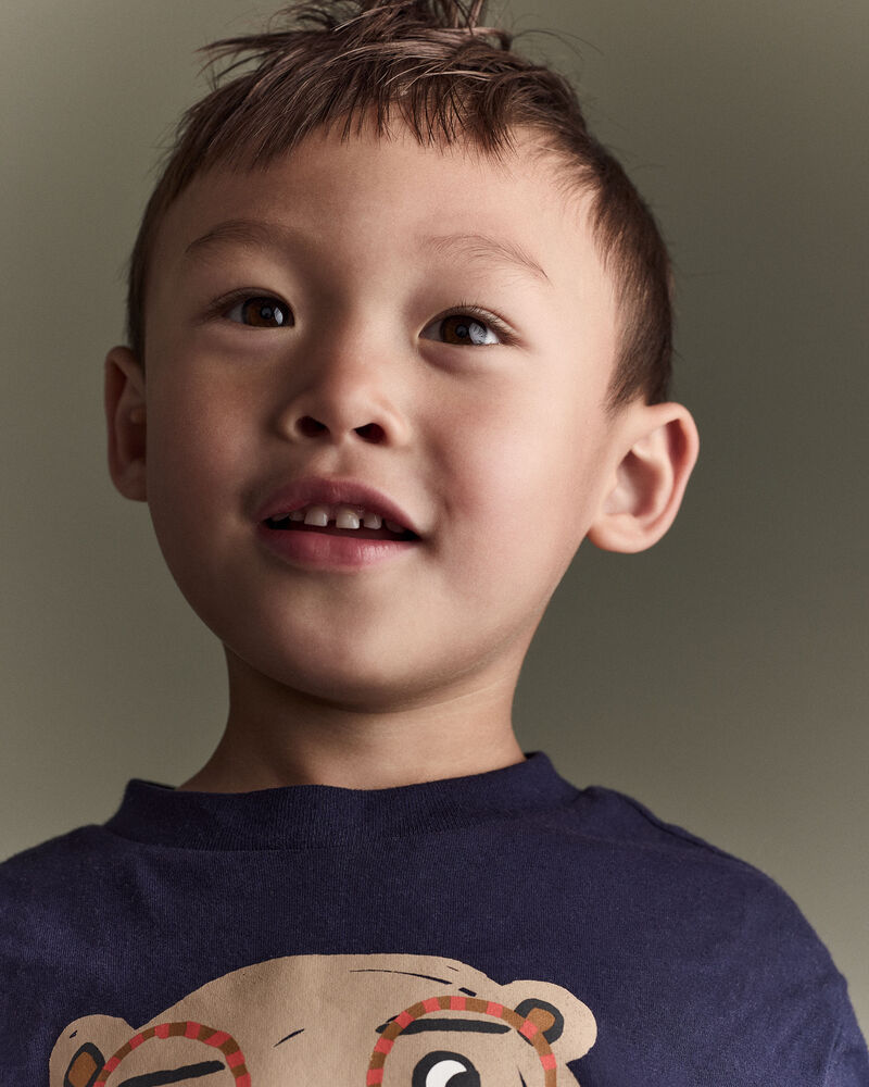 Toddler Boy Otter Long-Sleeve Relaxed Graphic Tee - Navy, image 5 of 7 slides