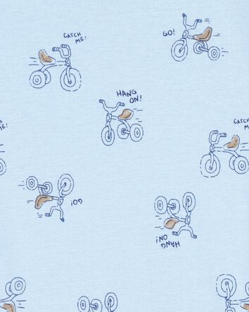 Toddler Boy 4-Piece Snacks Cotton Pajamas, 