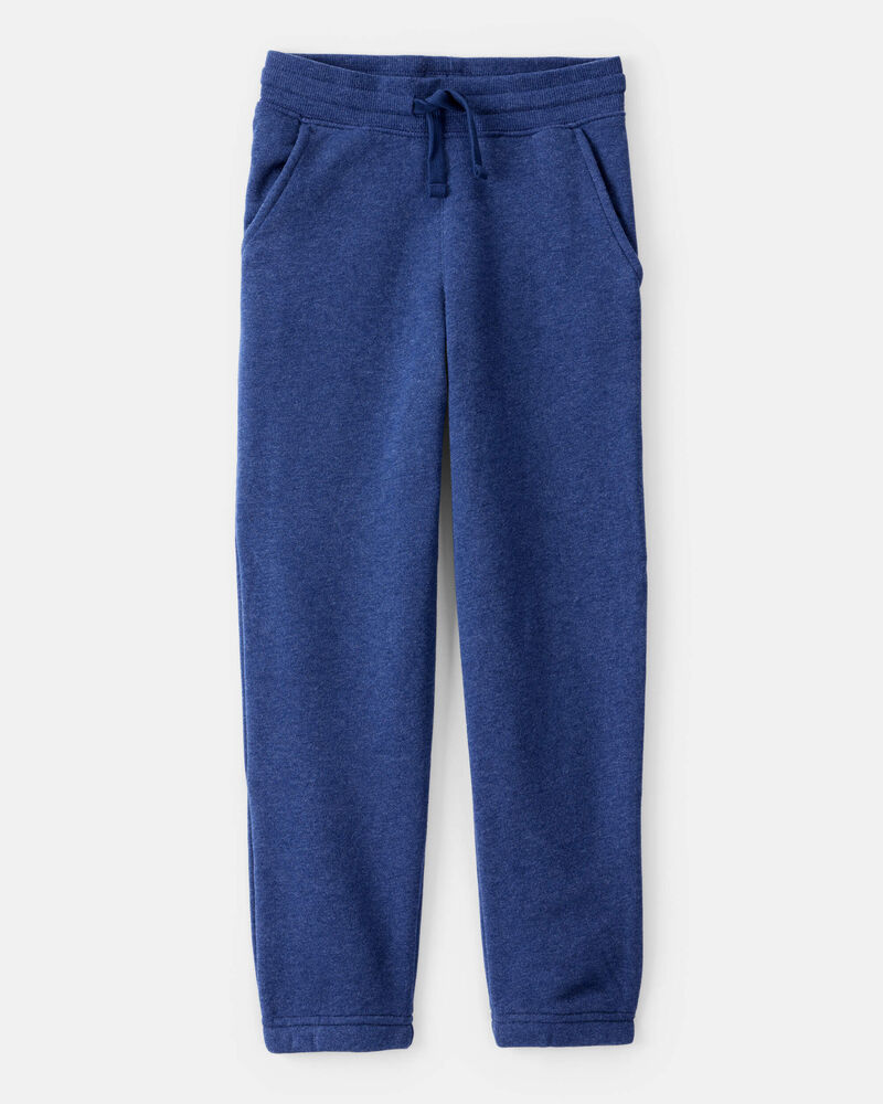 Boys Fleece Drawstring Joggers - Blue, image 1 of 4 slides