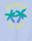 Baby Chillest Lil Bro Sleeveless Bodysuit - Blue, image 2 of 3 slides