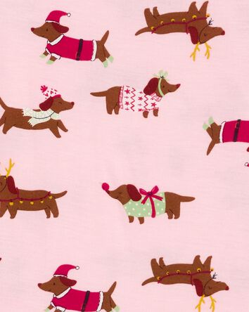 Girls 2-Piece Christmas Dog PurelySoft Pajamas, 