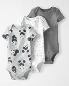 Baby 3-Pack Organic Cotton Rib Bodysuits, image 1 of 6 slides