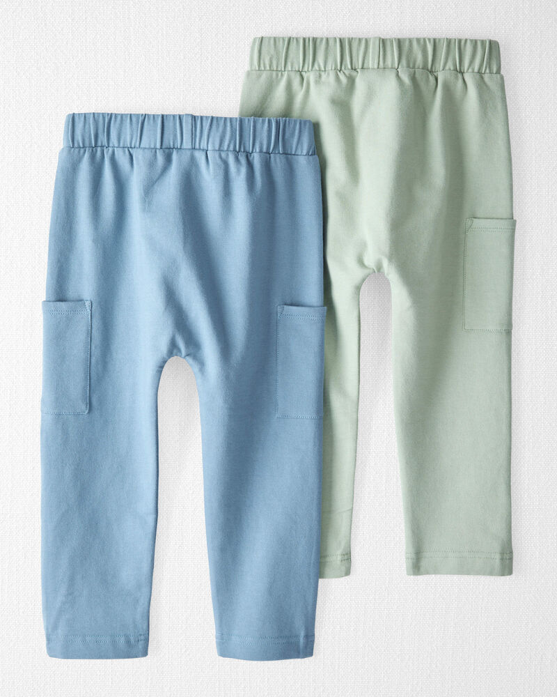 Toddler 2-Pack Organic Cotton French Terry Joggers, image 4 of 8 slides