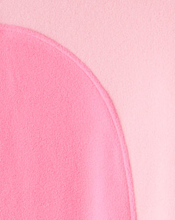 Girls Axolotl Fleece Hooded Zip-Up 1-Piece Pajama Jumpsuit - Pink, 