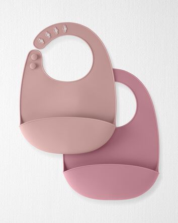 Baby Little Planet 2-Pack Silicone Bibs, 