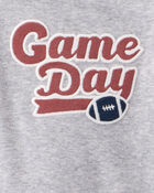 Baby Boy 2-Piece Game Day Long-Sleeve Bodysuit Pant Set - Grey, image 3 of 4 slides