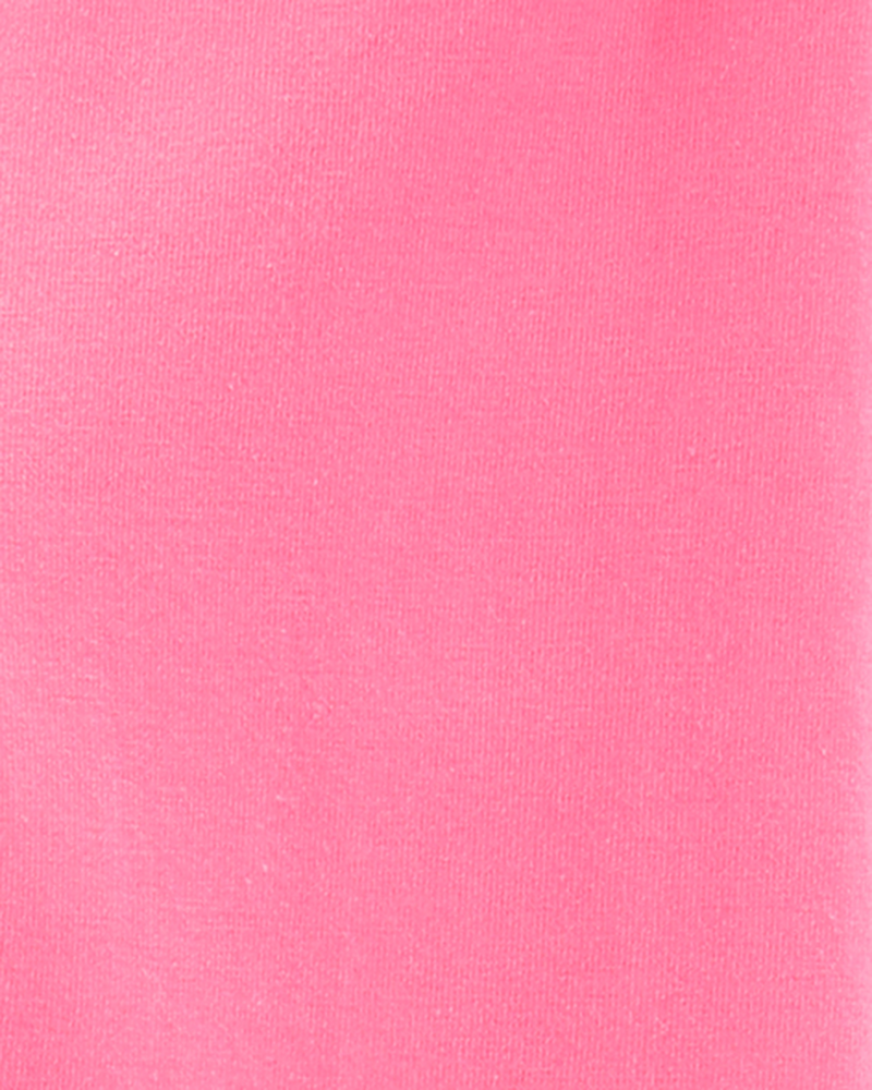Toddler Girl Cotton Stretch Leggings - Pink, image 2 of 4 slides