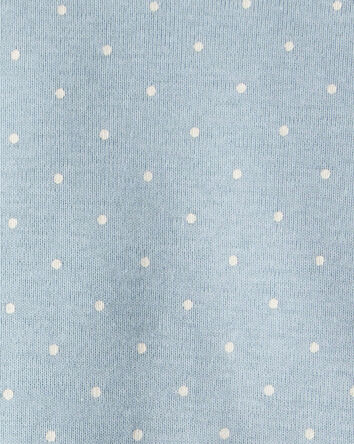 Baby 3-Piece Floral Quilted Little Jacket Set - Ivory/Blue, 