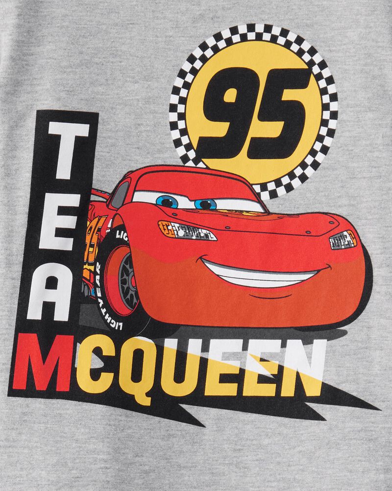 Toddler Boy 2-Piece Cars Lightening McQueen Outfit Set - Heather/Black, image 4 of 7 slides
