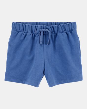 Kid Pull-On French Terry Shorts - Blue, 