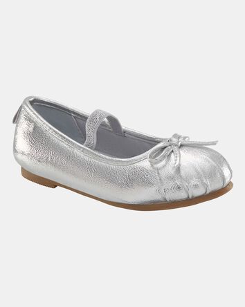 Toddler Ballet Slippers - Silver, 