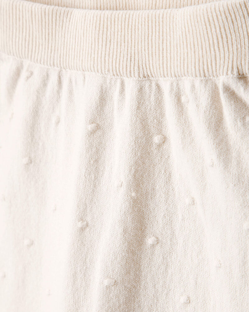 Baby Girl Bow Cotton Long-Sleeve Sweater & Pant Set - Ivory, image 2 of 4 slides