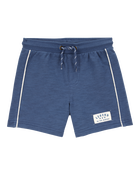 Baby 2-Piece Shark Baseball Short-Sleeve Tee & Pull-On Shorts Set - Grey/Navy, image 4 of 6 slides