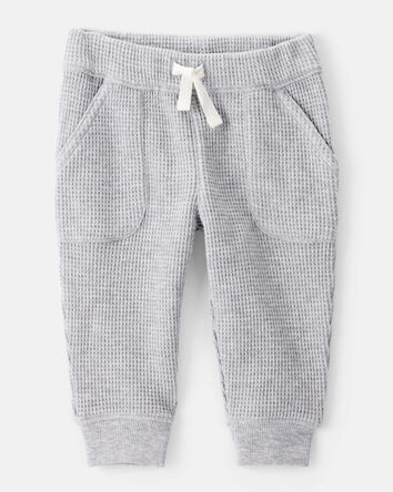 Baby Boy 3-Piece Thermal Bear Little Cardigan Set - Grey/Green, 