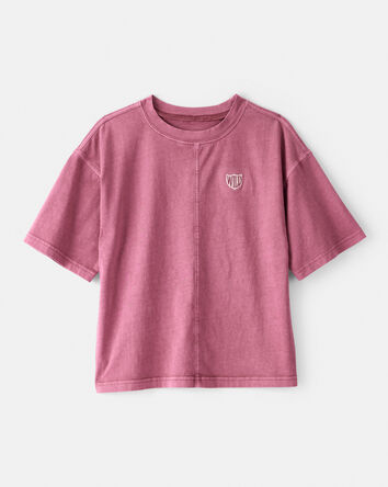 Boys Wild Cotton Short-Sleeve Tee - Red, 