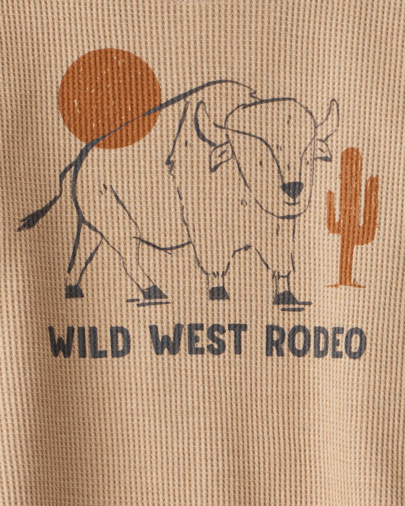 Baby Boy Western Long-Sleeve Tee & Pant Set - Brown, image 2 of 4 slides