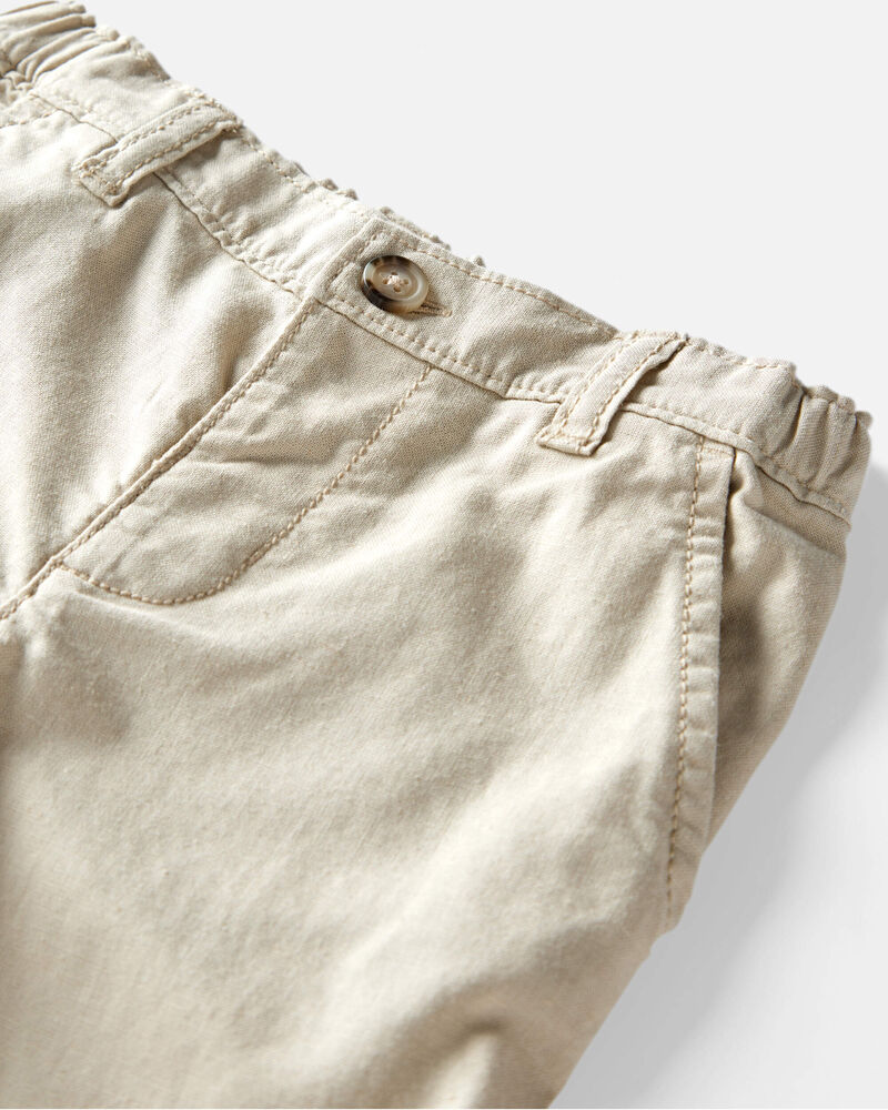 Toddler Linen Pants Made with Organic Cotton, image 5 of 7 slides