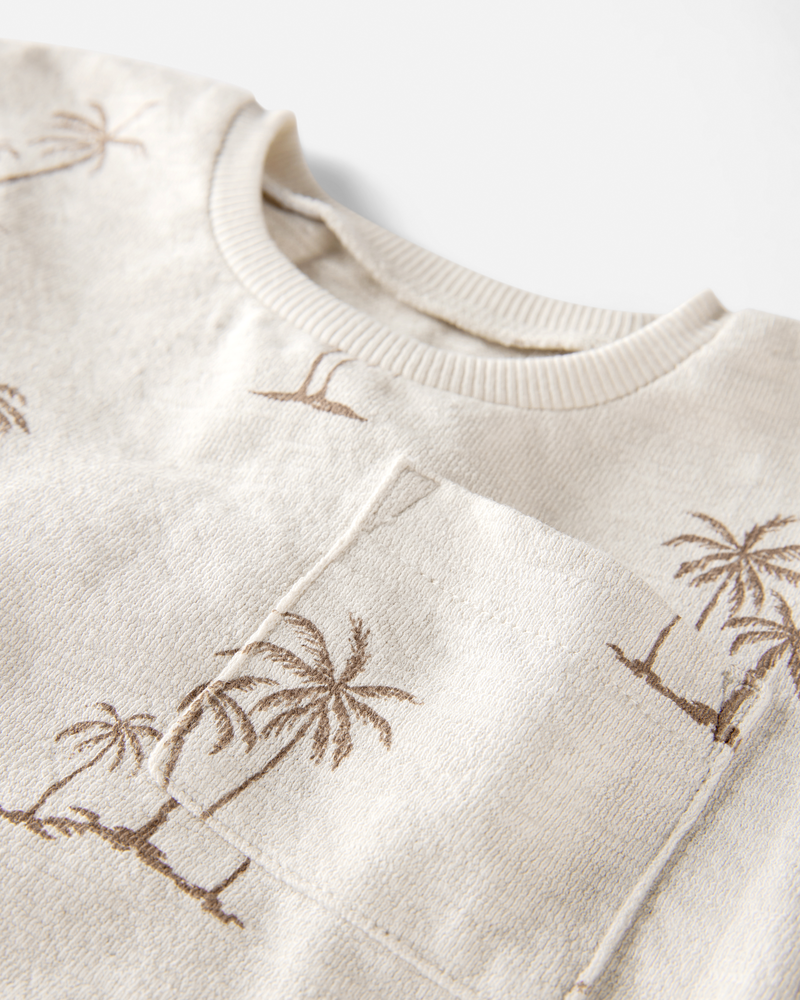 Baby 2-Piece Palm Tree Print Set Made with Organic Cotton, image 3 of 5 slides