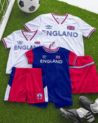 Kids 2-Piece Umbro England Soccer Jersey & Short Set - Red/Blue/White, image 10 of 14 slides