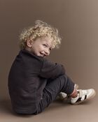 Toddler Boy Long-Sleeve Pocket Tee - Dark Grey, image 3 of 6 slides