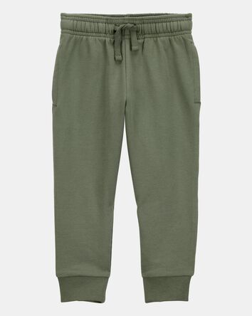 Toddler Boy Pull-On Drawstring Joggers - Green, 