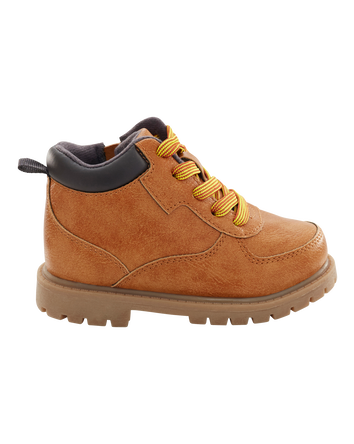 Kid High-Top Faux Leather Boots, 