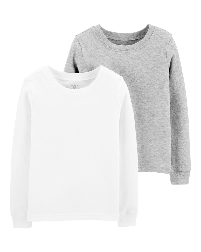 Boys 2-Pack Long-Sleeve Undershirts, image 1 of 3 slides