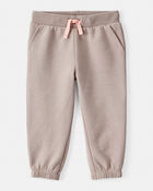 Baby Girl 2-Piece DayDream Fleece Pullover Sweatshirt & Joggers Set - White/Brown, image 4 of 6 slides