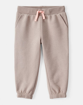 Baby Girl DayDream Fleece Joggers - Brown, 