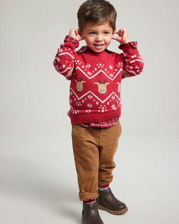 Toddler Boy Corduroy Pants - Brown, 