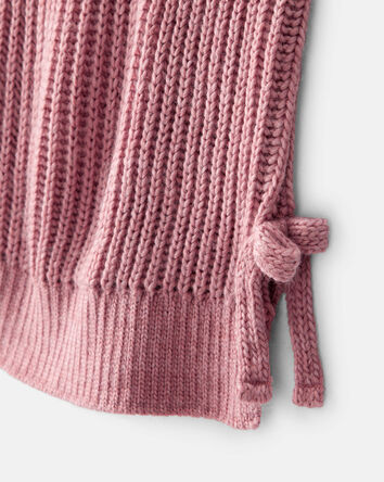 Toddler Girl Sleeveless Sweater Top - Pink, 