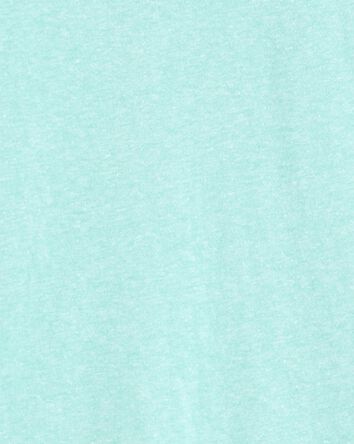 Kid Pocket Henley Tee - Turquoise, 