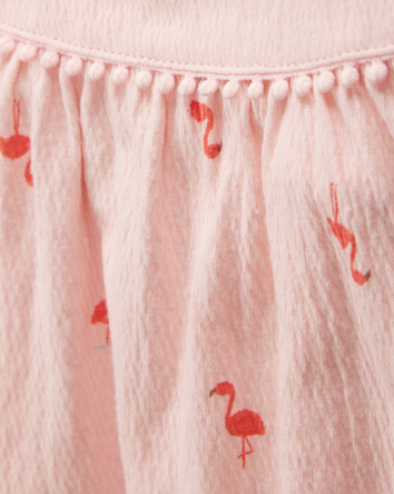 Baby Flamingo Pom Pom Tank, 