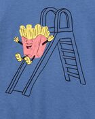 Toddler Boy French Fries Short-Sleeve Graphic Tee - Navy, image 2 of 3 slides