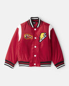 Toddler Boy &copy;Disney/Pixar Cars Long-Sleeve Bomber Fashion Jacket - Red, image 1 of 6 slides