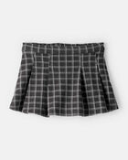 Toddler Girl Plaid Skirt - Grey, image 1 of 5 slides